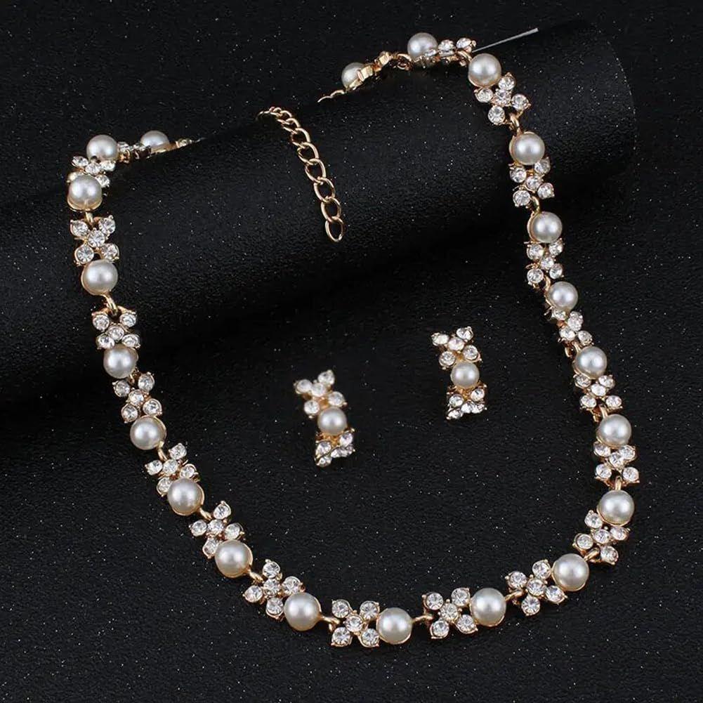 Necklace Jewellery Set for Women Latest Stylish Design Fancy Pearl Choker