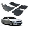 Floor Mats - - 3D Premium Rubber - BMW 5 Series F10 - 2010-2017 - Black