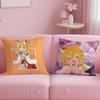 The H-Helpful F-Fox Senko San Pillow Case Comfort Sofa Bed Silky Elegant Invisible Zipper Custom Decorative Cushion Cover