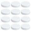 12Pcs Reusable 70mm/86mm Plastic Mason Jar Lids for Wide Mouth Jar Seal Bottle Cover Spout Lid Good Seal Kitchen Tool