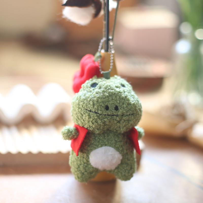 

Милый маленький кулон в виде лягушки, плюшевая игрушка-кукла, мультяшный брелок для подвешивания на сумку, тряпичная кукла 11 cm