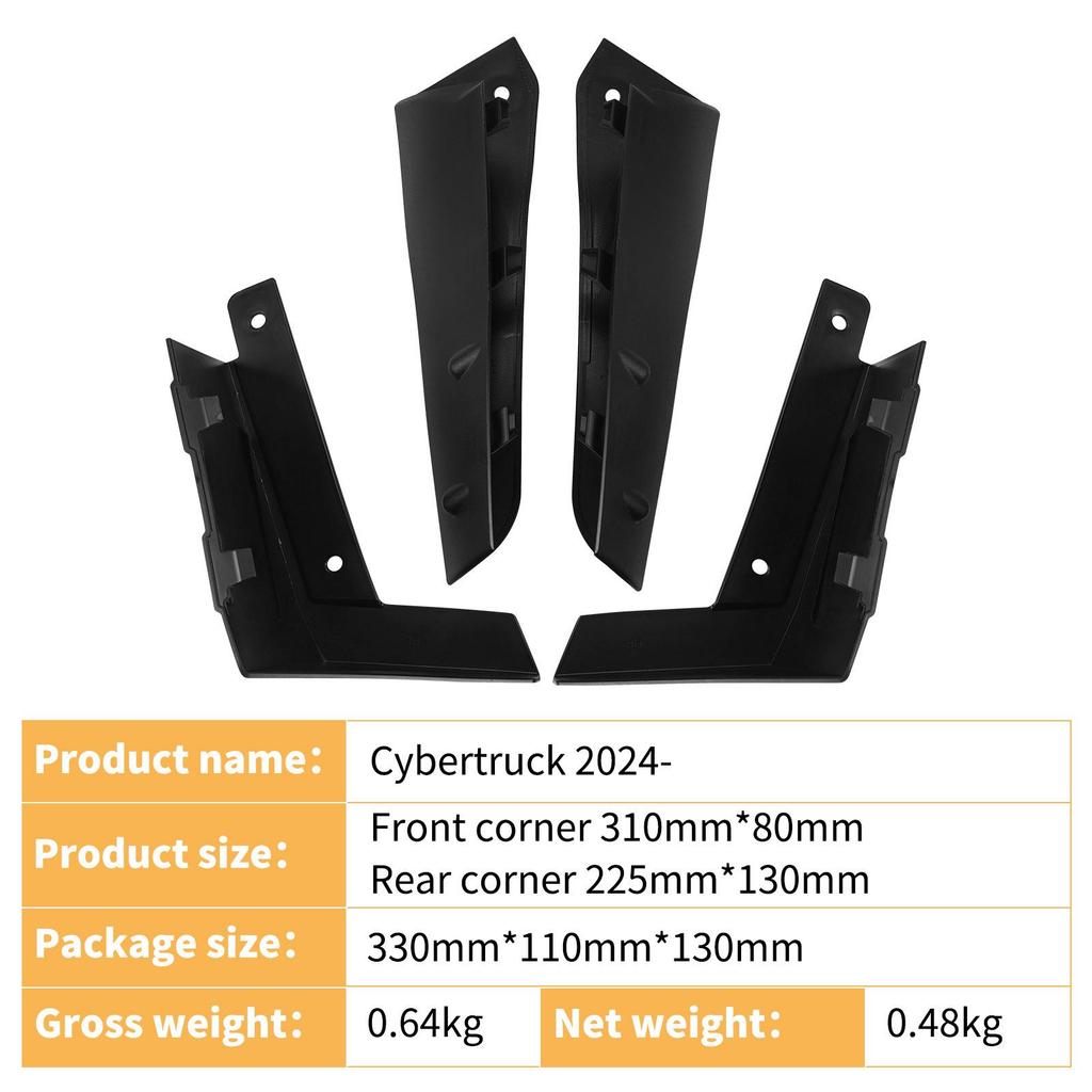 Tesla Cybertruck 2024 Vordertür unterer Schweller Schutzblech