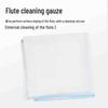 Brass Flute Maintenance Kit: Absorbent Cloth & Cleaning Rod