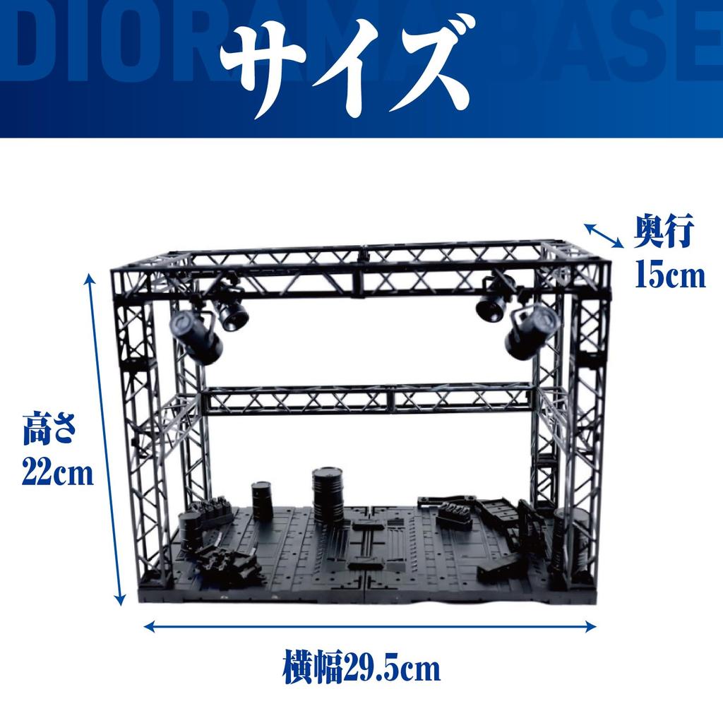 System baz dioramowych baza model plastikowy figurka hangar scena x 30cm x (HG1/144 (22cm 15cm))
