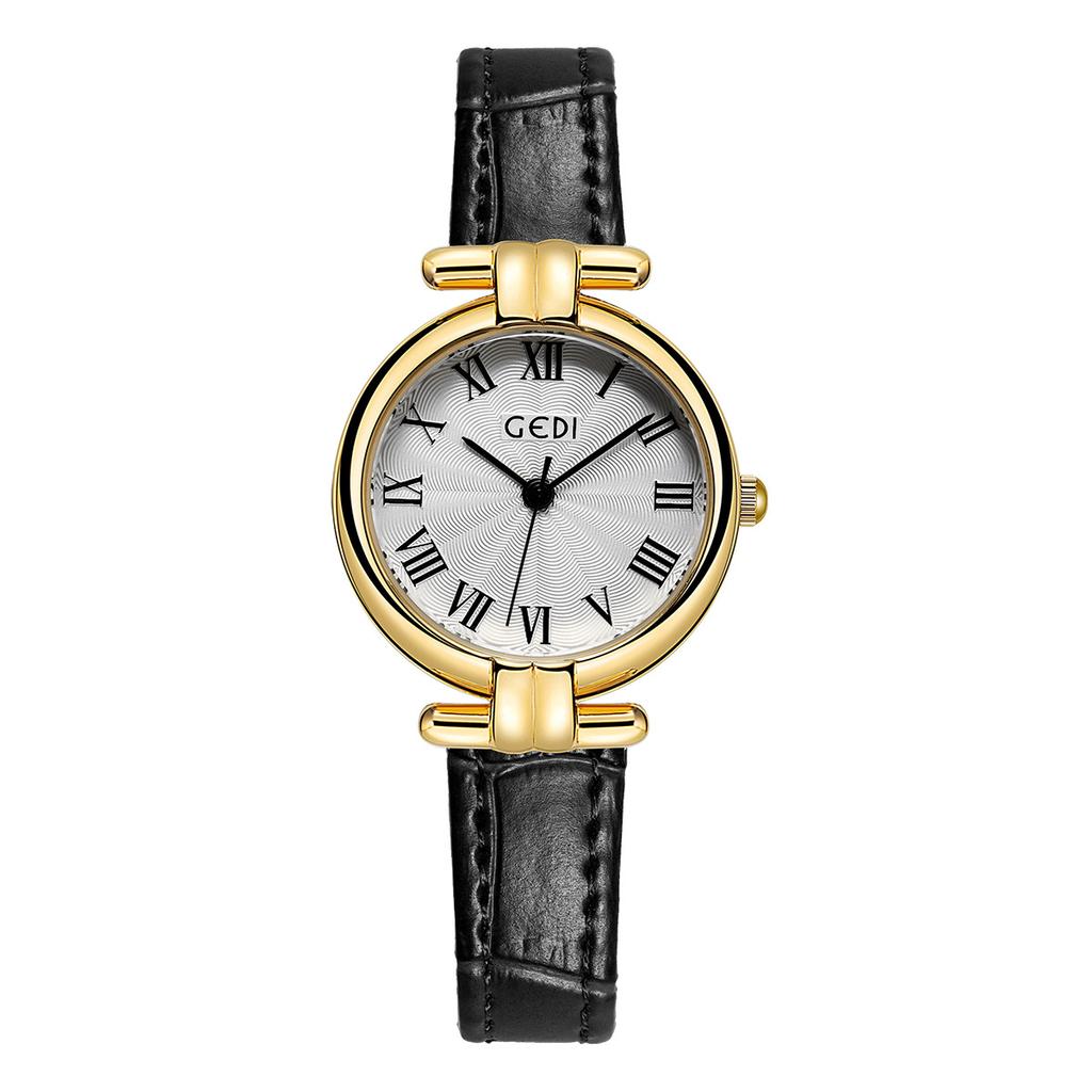 Retro Roman Women'S Watch Simple High-Value Belt Quartz Student Watch Women'S Small And Exquisite Leather Watch