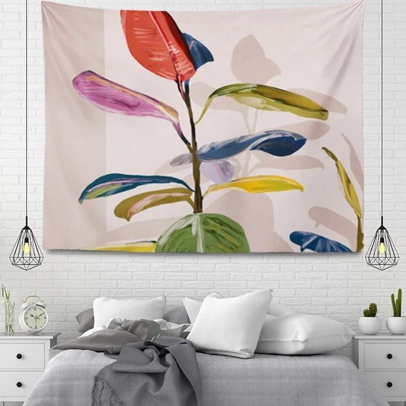 Простой Растение в Горшке Декоративный Гобелен Домашняя Стена Гостиная Офис Декоративный — фото 7