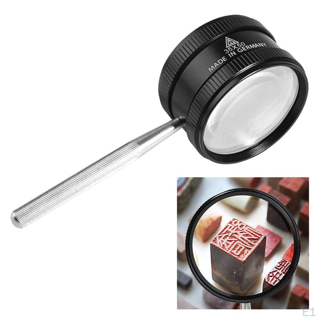 35X Handheld Reading Glass High Power Magnifying for Seniors Reading, Jewelry, Explorin