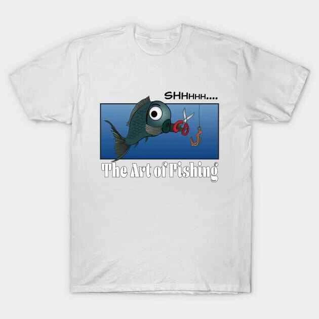 Funny Fishing Comic Made in Australia T-Shirt XL