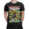 Genuine Authorized T-Shirt Amazing Spider-Man Comic Print T-Shirt Fashion Mens Cotton Top Relaxed Large Size Short Sleeve