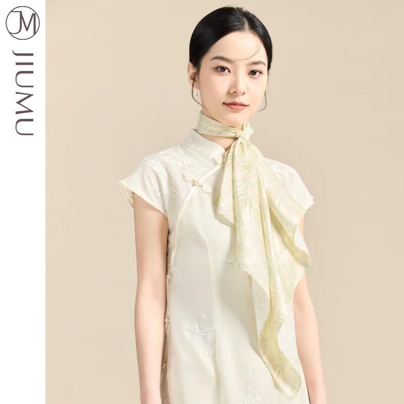 JIUMU Women's Mulberry Silk Scarf and Shawl