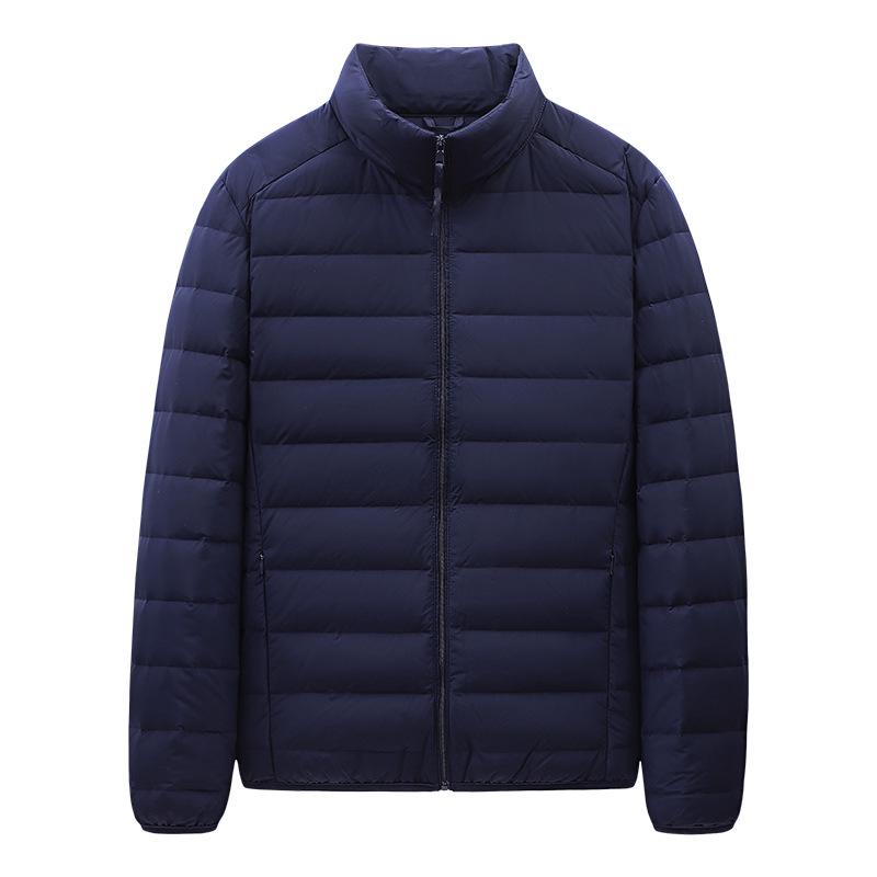 Men's Lightweight Hooded Down Jacket, Winter 2026 - Short, Warm, Trendy, 90% White Duck Down.
