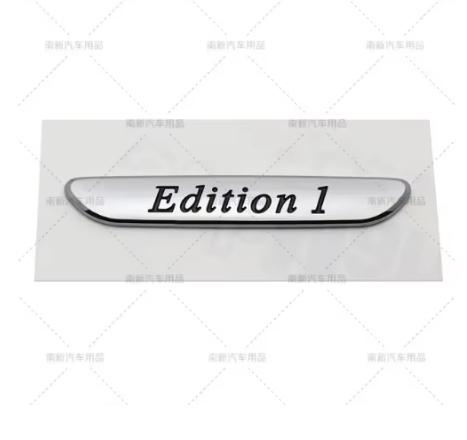 For 1X EDITION 1 Night Edition for C300 C200L GLA CLA Chrome Silver Badge Car Styling stickers Emblem for Mercedes Benz AMG