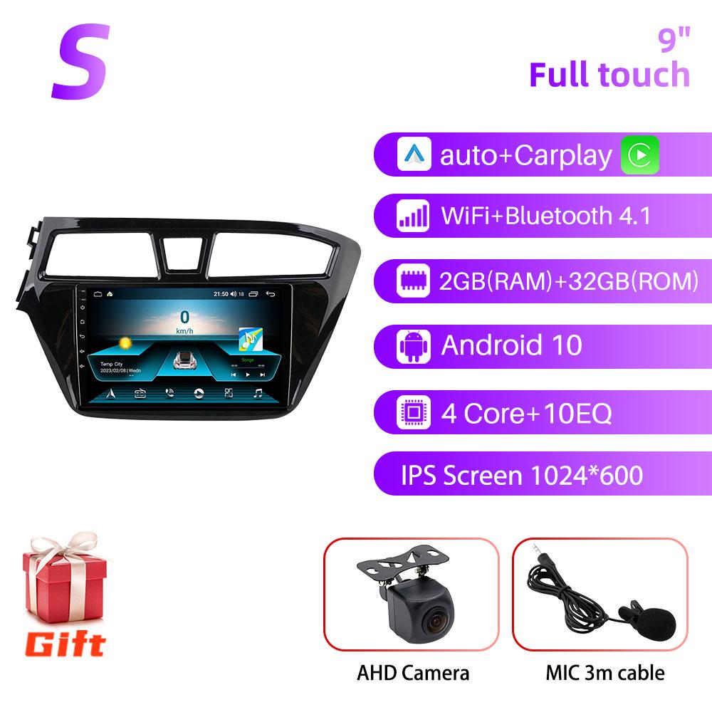 2 Din Android Car Radio Stereo for Hyundai I20 2014 - 2017 Left Hand Multimedia Player WIFI Navigation Autoradio GPS Head Unit