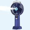 Handheld/Desk Mist Cooling Fan with Digital Display & Silent, Brushless Operation