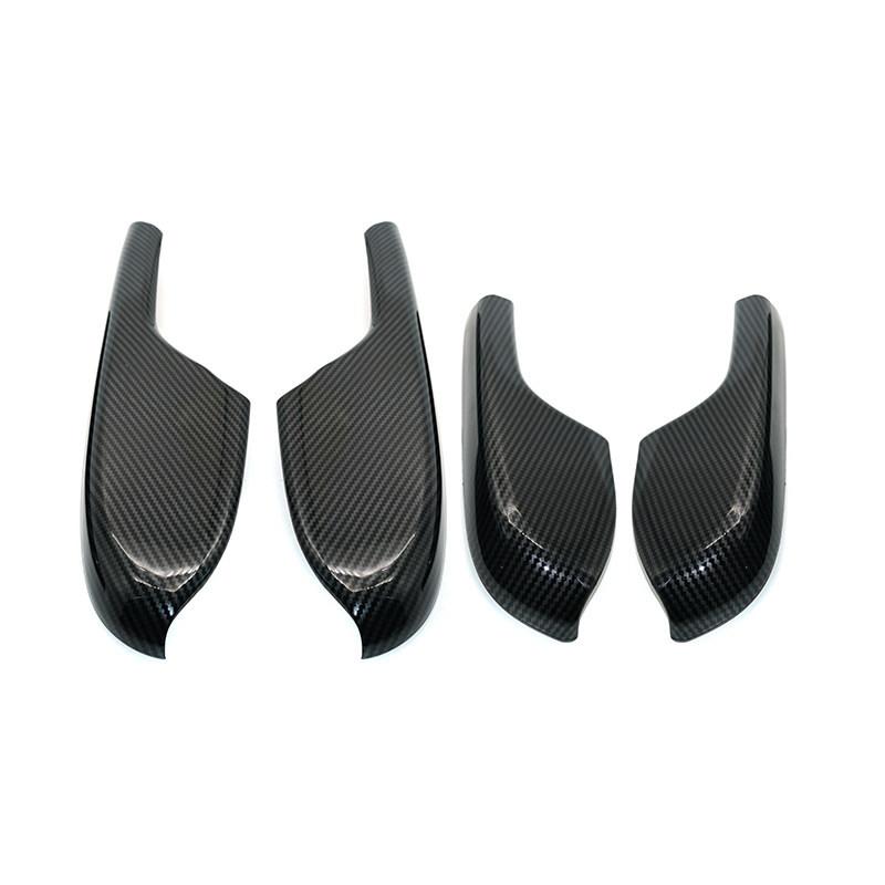 For Honda Civic 10th Gen 2016 2017 2018   Car Carbon Texture Interior 4pcs Door Panel Armrest Cover Protector Trim