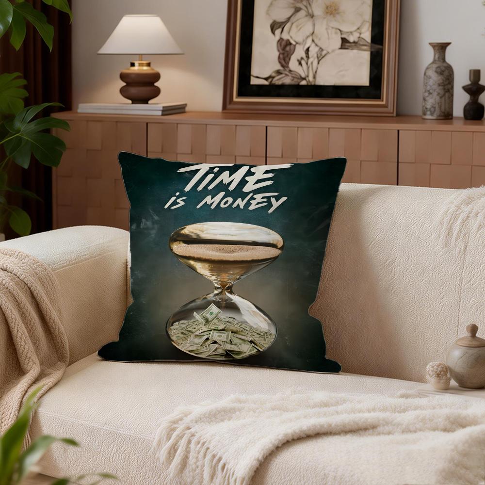 

Comedy Time is Money Cushion Cover Cushion Cover Set 4Pcs 50x50 45x45 40x40 Pillowcase Decorative Sofa Home Decor 30X30cm