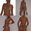 Punk Body Chain Bra Halter Chest Chain Raves Party Costumes Body Jewelry Accessories for Women Girls Clubwear
