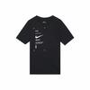 Men's Black Vintage American Printed Letter Sports T-Shirt