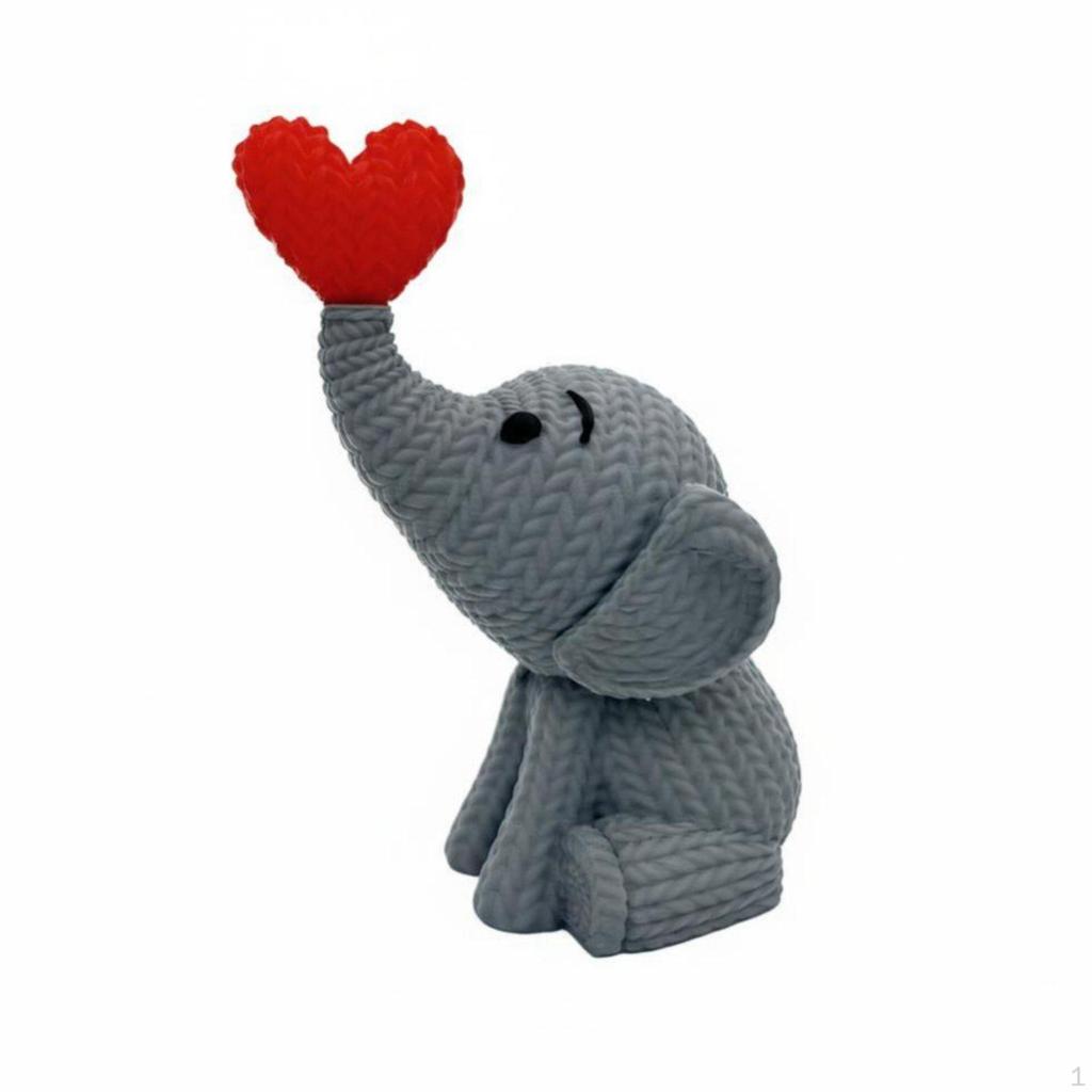 3D Printed Elephant Model, PLA Desktop Decor, Creative Gift, Home Decoration