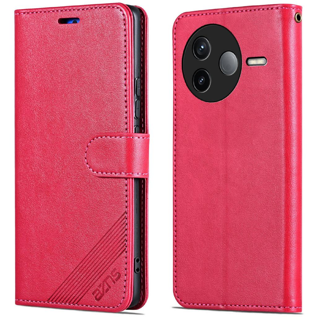 AZNS Etui na Xiaomi Poco F7 Pro 5G/Redmi K80 5G Odporne na zarysowania Skórzane PU Podstawka Portfel Pokrowiec na telefon