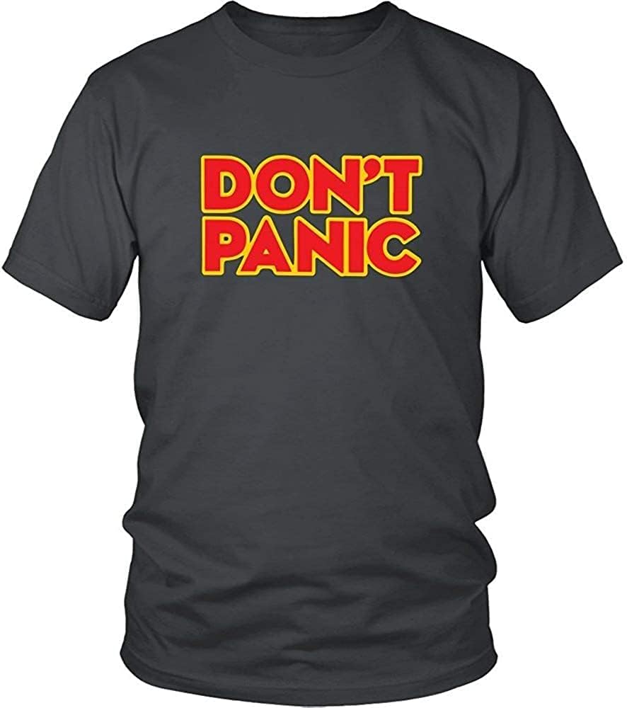 Simple Don t Panic Hitchhiker s Guide to The Galaxy T-Shirt Mens S