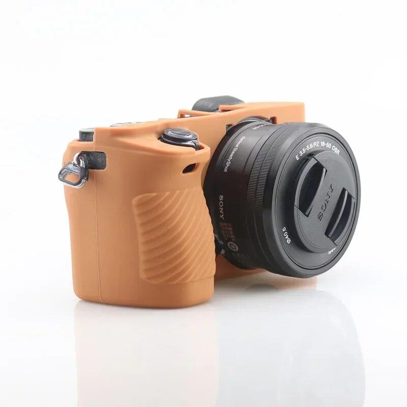 Noua husa din silicon moale pentru aparatul foto Geanta de protectie moale Protector de piele din cauciuc armura pentru camera Sony Alpha A6500
