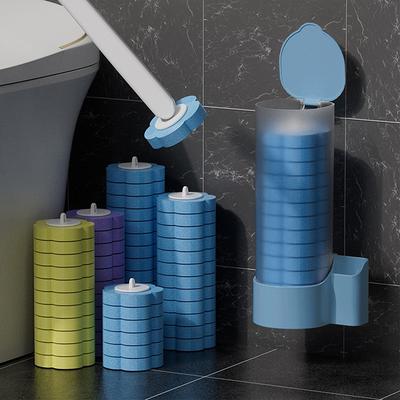 Disposable Toilet Brush Cleaner With Long Handle Bathroom Cleaning Sponge Brush With Replaceable Brush Head Toilet Accessories