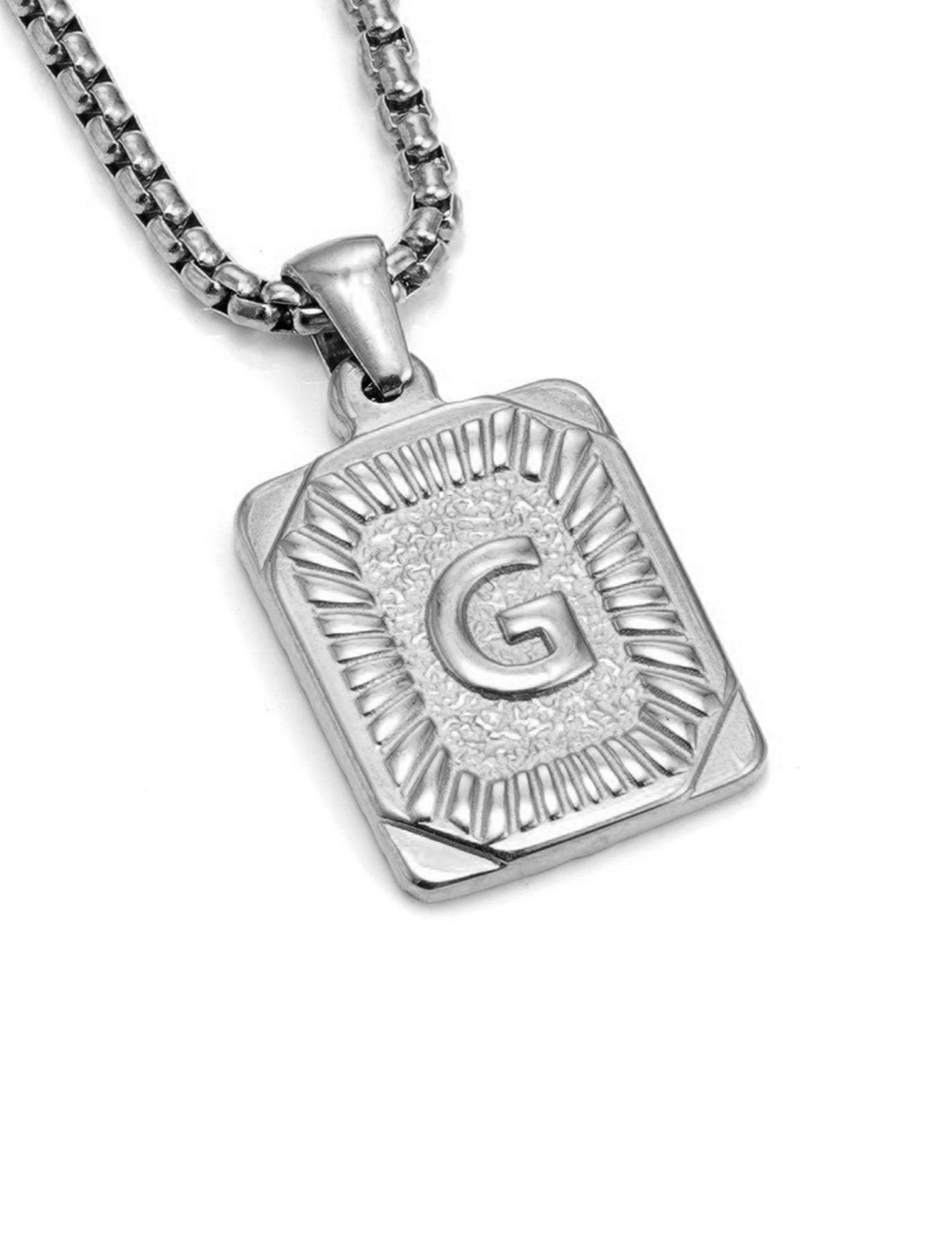 

Модное 26-буквенное ожерелье золотого цвета с подвеской для мужчин и женщин, кубинская цепочка для пары, очаровательное первоначальное ожерелье, колье, ювелирное изделие, воротник