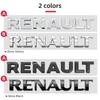 Tapacubos 3D ABS Letra de coche Insignia emblema de maletero trasero pegatina Para Renault Megane 2 3 4 RS Grand Scenic Clio Captur Duster Traf