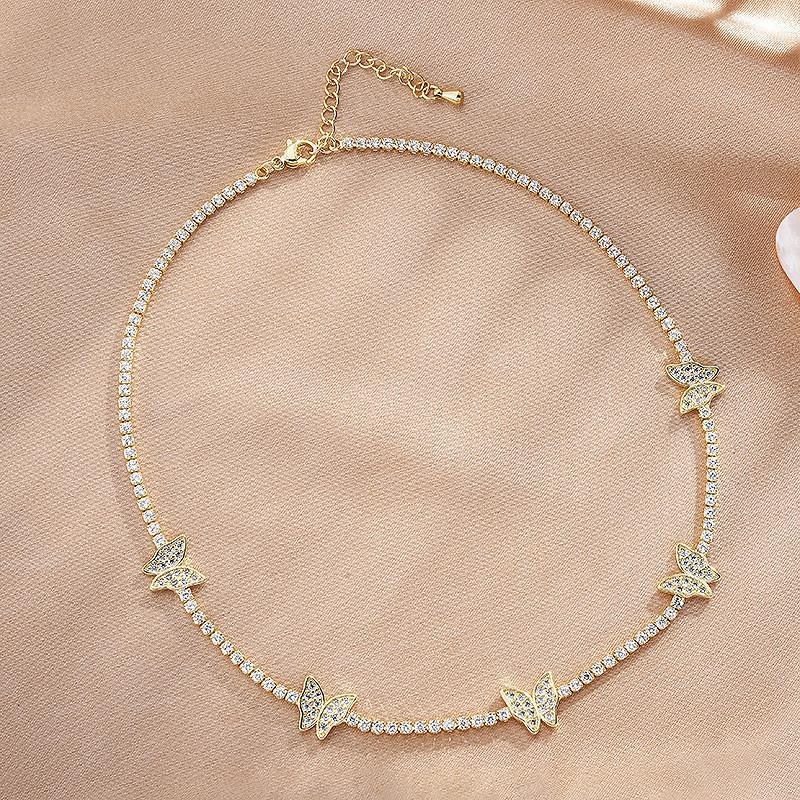 

Unique Trendy And Butterfly Necklace In Fashionable Geometric Style Made From Titanium Steel Perfect For Casual And Occas Formal