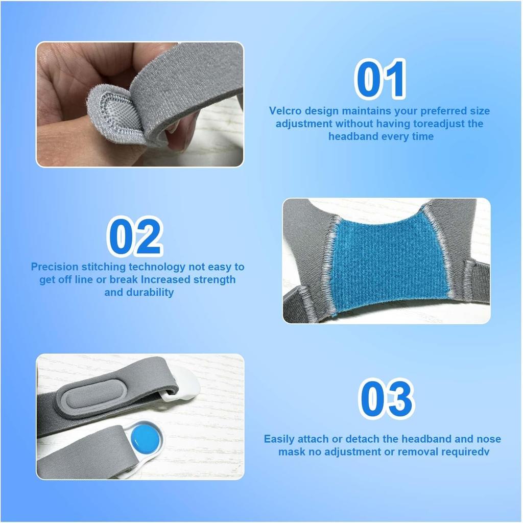 Headgear for F20, Comfortable Cpap Headgear Strap for AirFit F20 / AirTouch F20, Adjustable F20 Headgear for F20