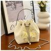 Hand carry embroidery bag women's summer new embroidery fashion bucket bag versatile messenger bag