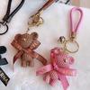 Disney Süßer Mickey Schlüsselanhänger Schleife Glocke Kaninchen Schlüsselanhänger Geflochtene Mode Puppe Tasche Anhänger Feiertags Auto Schlüsselanhänger Geschenk