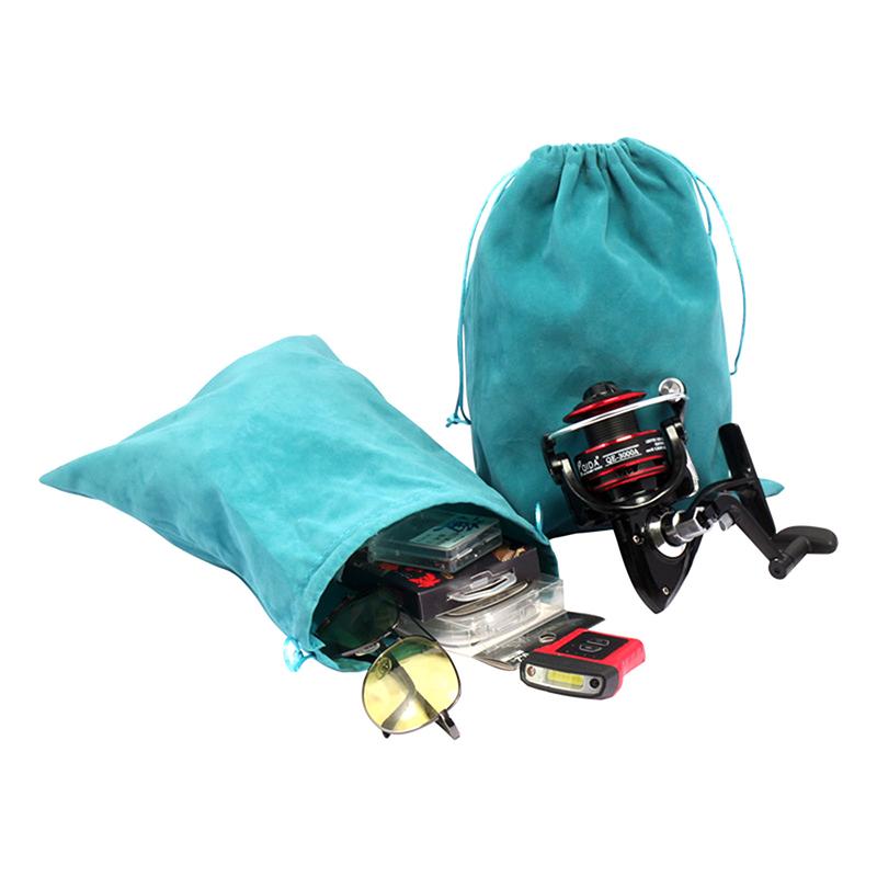 1/3Pcs Fishing Tackle Fishing Gear Accessories Wheel Storage Pouch Bag Fishing Reel Bag Portable Drawstring Reel Protect