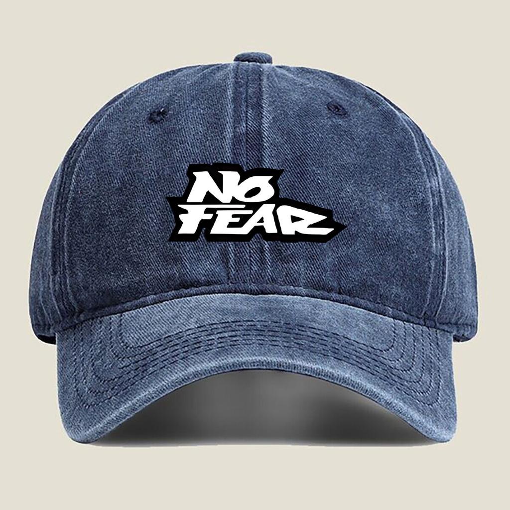 No Fear Bold Text Fashion Washed Baseball Cap Outdoor For Womens Unisex FeUnisex Beach Dad Hat Hip Hop
