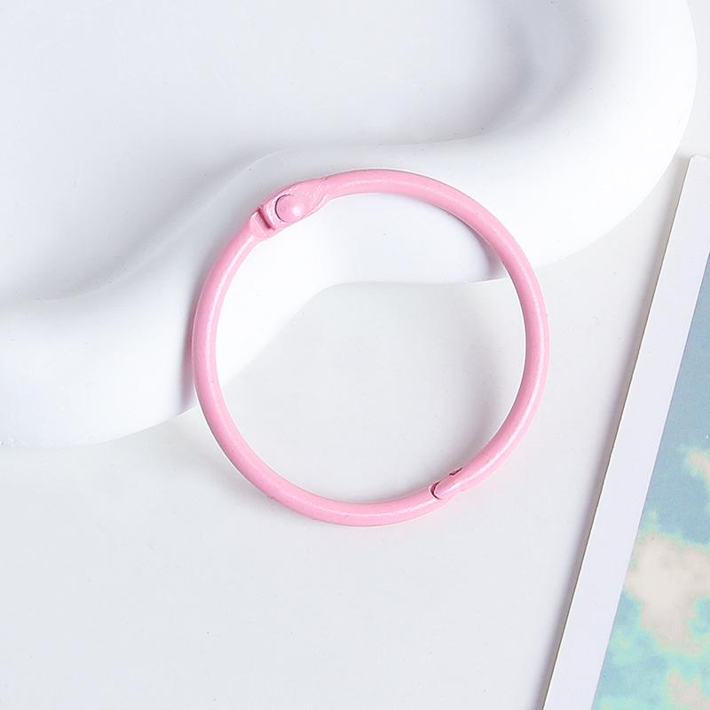 45mm Candy Color Open Card Ring for DIY Jewelry and Keychains