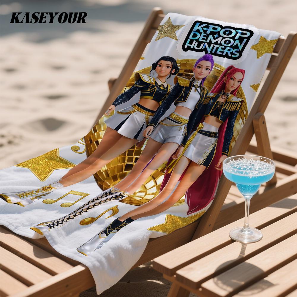 KPop D-Demon HH-Hunters Quick Drying Bath Towel Microfiber beach towel light weight swimming camping yoga beach out