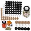 Round Labels Stickers for Spice Jars 252x Spice Descriptions Organizer