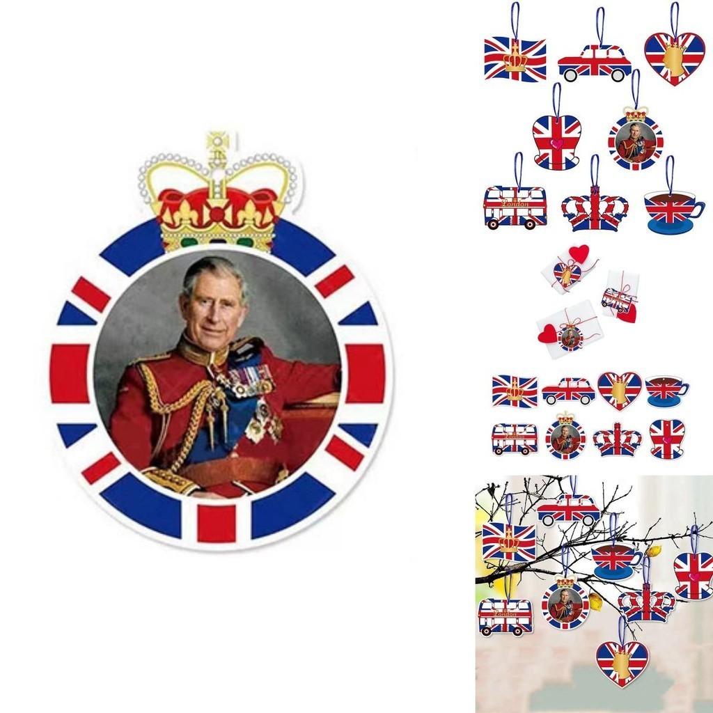 Britische Monarchie Themenparty Zubehör Bunte Papierausschnitte mit Band