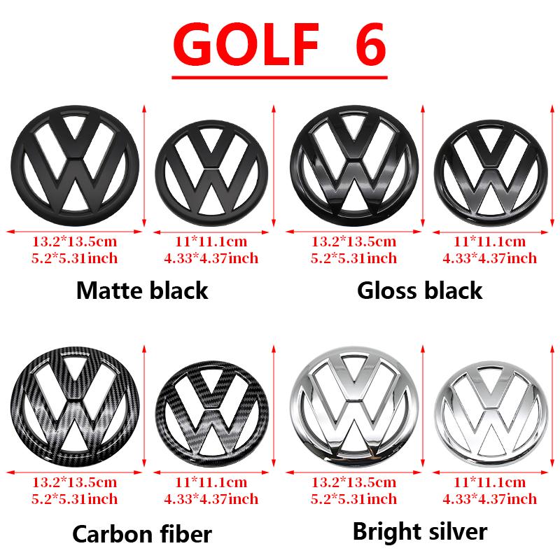 För VOLKSWAGEN VW 1 st Bil Original Ersättning Framgrillmärke Bagagelucka Baklucka Emblem Logotyp Dekor Tillbehör För VW MK6 GOLF 6 2