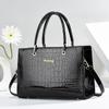 2024 New Bright Leather Women's Handbag Versatile Large Capacity One Shoulder Tote Bag Elegant Exquisite Women's Crossbody Bag