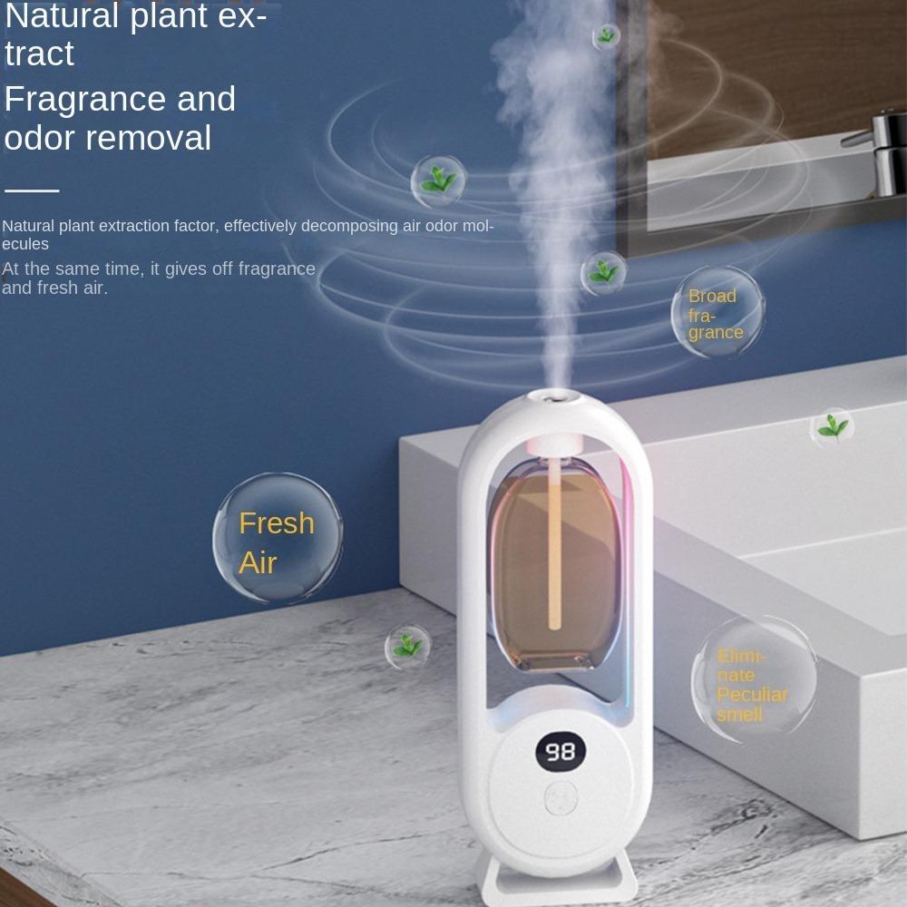 Digitální displej WC Deodorizační difuzér Dobíjecí Automatický Osvěžovač vzduchu s vůní Čistička vzduchu Domov