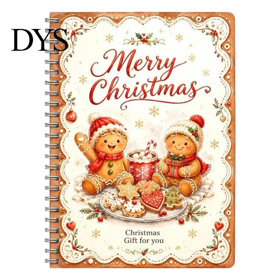 Festliche Feiertagsgeschenkpräsentation DIY Spiralgebundenes Weihnachtskartenbuch, 5x7 Heft, Dekoratives Heft 10 Seiten Frohe Karten, Geschenke für Familie,