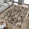 1PC Leopard Print Tiger Skin Non-Slip Floor Carpet Compatible for Office&Living Room&Bedroom&Dining Room - Flat- Soft & Pattern, Vibrant Colors-W302