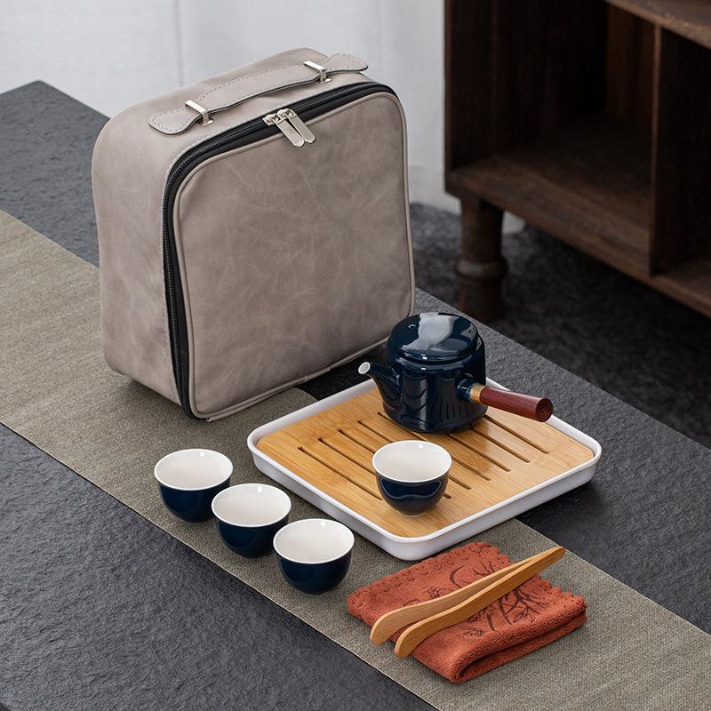 Ceramic Portable Kung Fu Travel Tea Set Banking Enterprise Company Annual Meeting Gifts Business Gifts