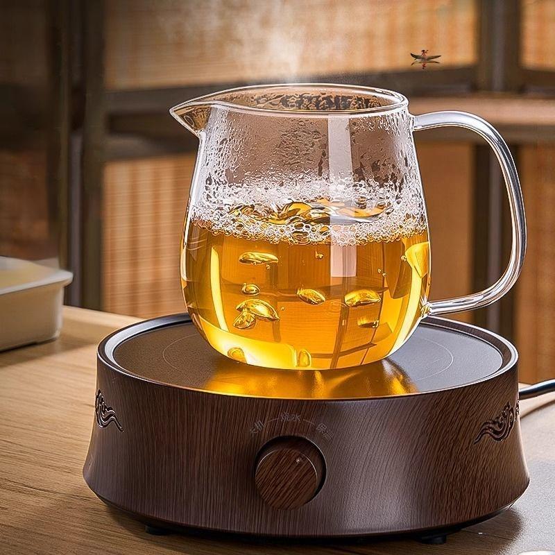 GIANXI Chinese Kung Fu Tea Set Thickened Brewing Teapot Tea Water Separation Pot Household Tea Set Pot Glass Teapot
