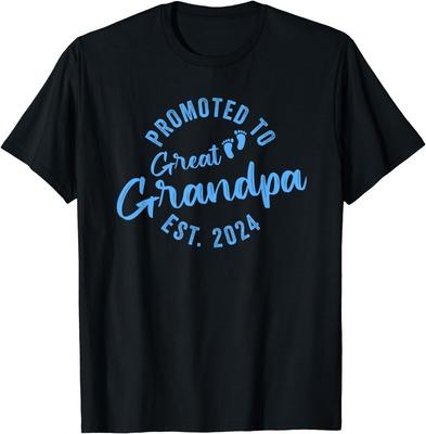 Befördert zum Urgroßvater 2024 Geschenk Unisex T-Shirt