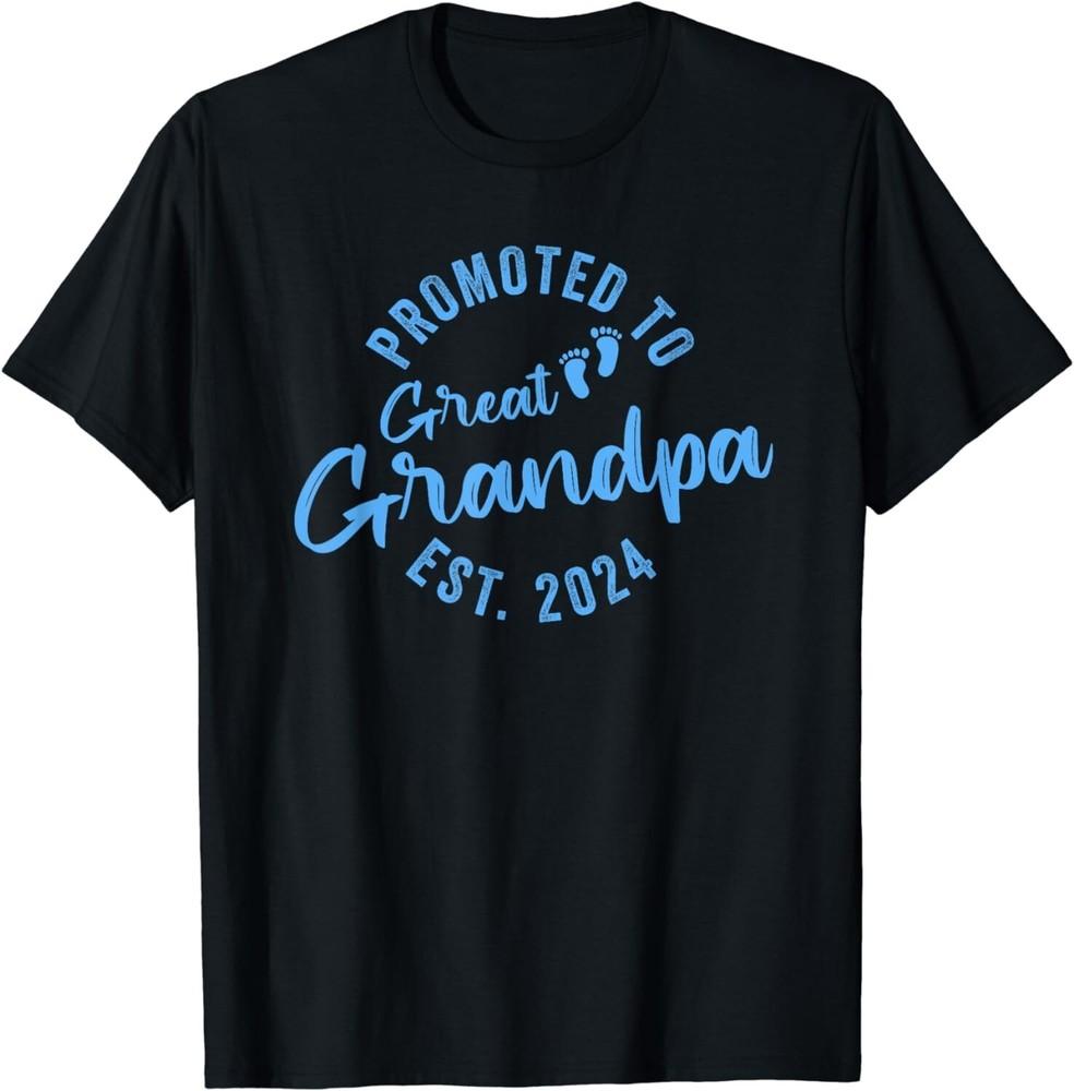 

Promoted To Great Grandpa 2024 Gift Unisex T-Shirt S