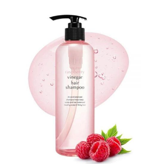 A’PIEU Raspberry Vinegar Hair Shampoo 500ml – pH Balancing Scalp Care & Shine Boosting Shampoo 500ml