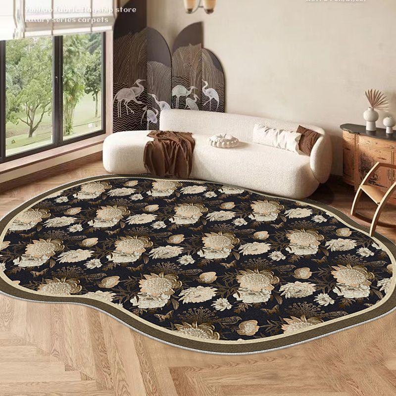 

Ковры неправильной формы для гостиной, спальни, декора, мягкий ковер, современное искусство, ковер для гардеробной, утолщенный противоскользящий коврик 80 * 120 cm